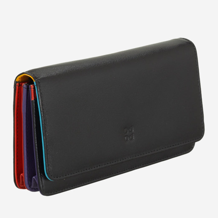Portafoglio a soffietto donna 18cm Rfid in pelle colorata- Colorful - DuduBags