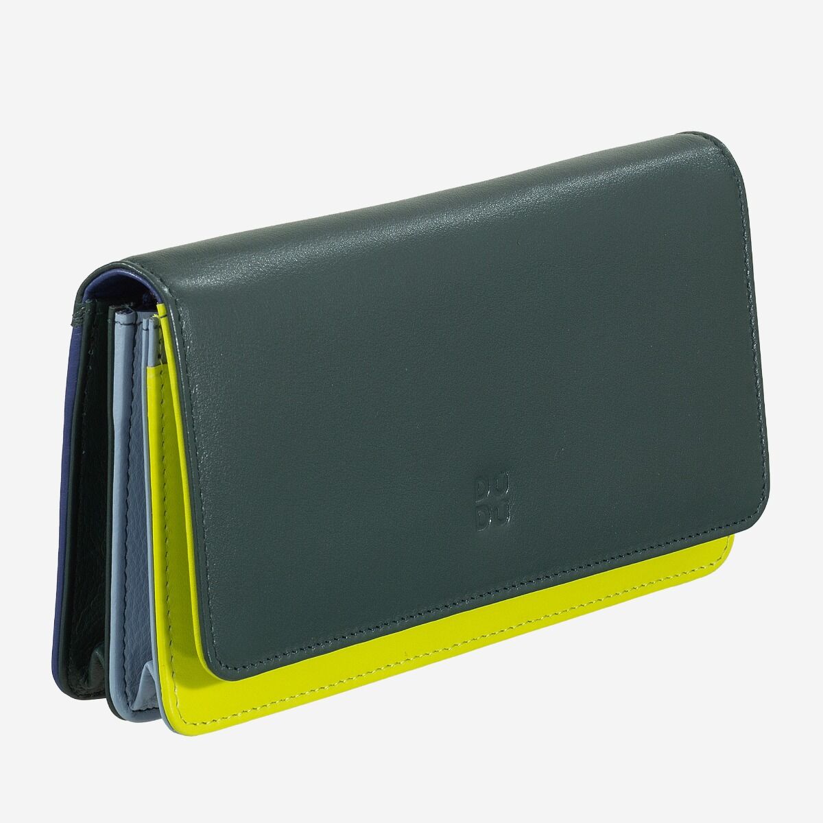 Portafoglio a soffietto donna 18cm Rfid in pelle colorata- Colorful - DuduBags