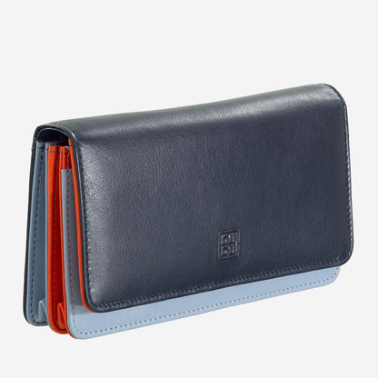 Portafoglio a soffietto donna 18cm Rfid in pelle colorata- Colorful - DuduBags