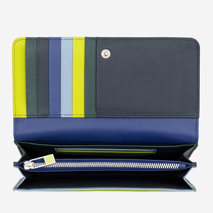 Portafoglio a soffietto donna 18cm Rfid in pelle colorata- Colorful - DuduBags